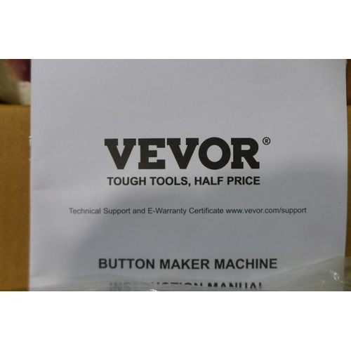6141 - VEVOR Button Maker Machine and Badge Punch Press Kit, original RRP £62.99 + VAT (AJSAm4-257) *This l... 
