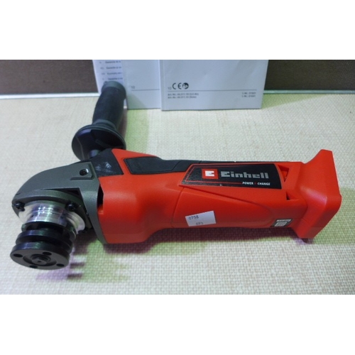 6161 - Einhell Power X-Change 115mm Cordless Angle Grinder (Battery Not Included) original RRP £39.98 + VAT... 