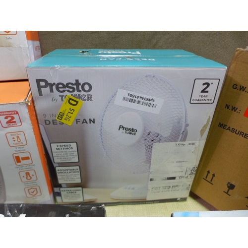 6448 - Five various fan heaters and a Unibond moisture absorber  *This lot is subject to VAT