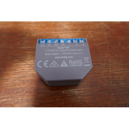 6212 - Shelly EM Wi-Fi-operated Smart Energy Meter and Contactor Control Relay Switch, original RRP £47.49 ... 