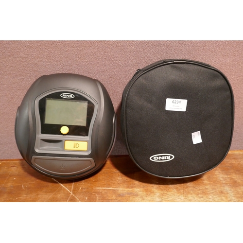 6234 - Ring Automotive - RTC1000 12V rapid tyre inflator air compressor car pump with preset digital pressu... 