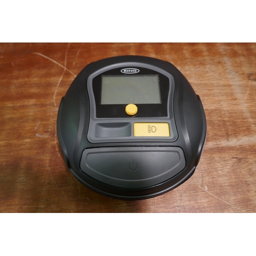 6234 - Ring Automotive - RTC1000 12V rapid tyre inflator air compressor car pump with preset digital pressu... 
