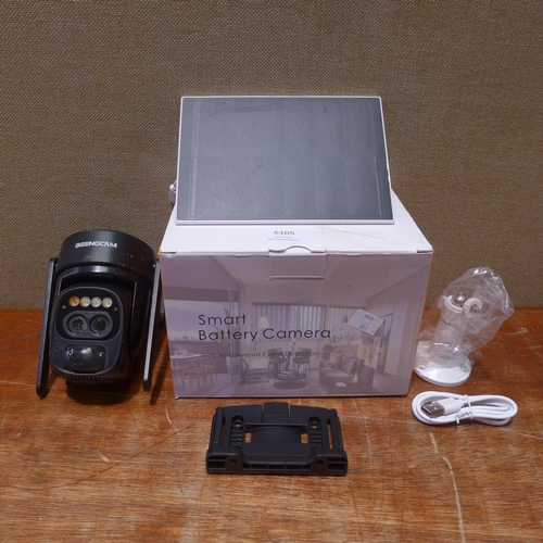 BEENOZO 4K Outdoor WiFi Solar Powered Surveillance Camera with Dual ...
