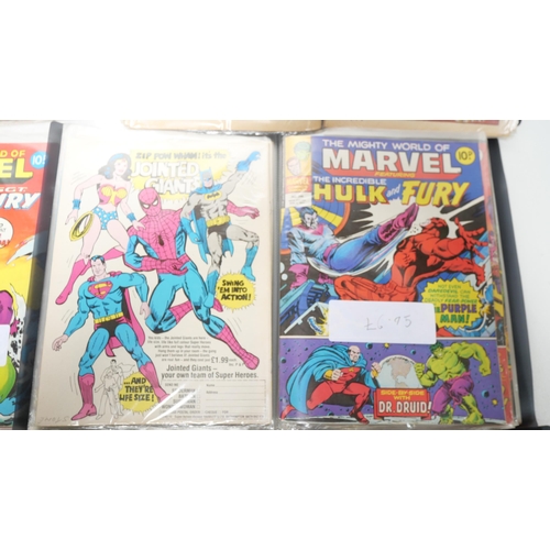 8031 - A large collection of Marvel comic magazines 1960s/1970s and onwards, including The Hulk, Spiderman,... 