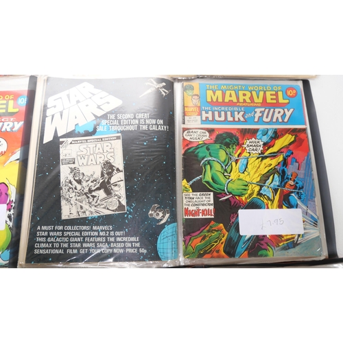 8031 - A large collection of Marvel comic magazines 1960s/1970s and onwards, including The Hulk, Spiderman,... 