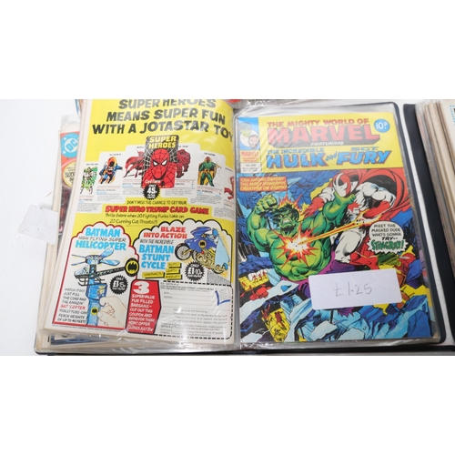 8031 - A large collection of Marvel comic magazines 1960s/1970s and onwards, including The Hulk, Spiderman,... 