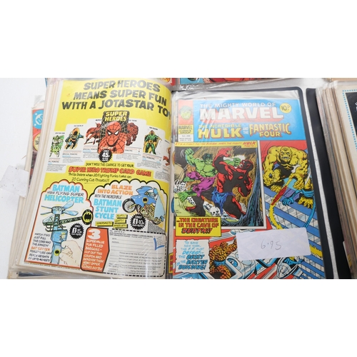 8031 - A large collection of Marvel comic magazines 1960s/1970s and onwards, including The Hulk, Spiderman,... 