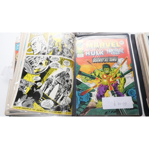 8031 - A large collection of Marvel comic magazines 1960s/1970s and onwards, including The Hulk, Spiderman,... 