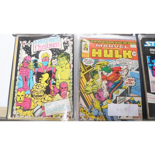 8031 - A large collection of Marvel comic magazines 1960s/1970s and onwards, including The Hulk, Spiderman,... 