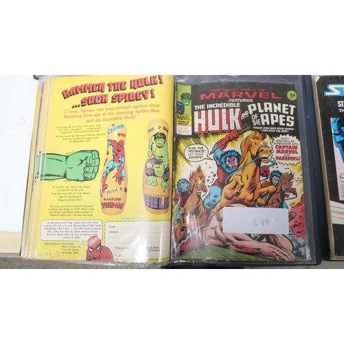 8031 - A large collection of Marvel comic magazines 1960s/1970s and onwards, including The Hulk, Spiderman,... 