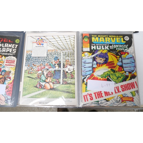 8031 - A large collection of Marvel comic magazines 1960s/1970s and onwards, including The Hulk, Spiderman,... 