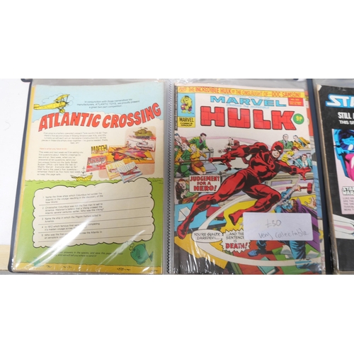 8031 - A large collection of Marvel comic magazines 1960s/1970s and onwards, including The Hulk, Spiderman,... 