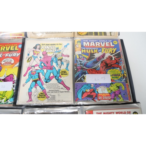 8031 - A large collection of Marvel comic magazines 1960s/1970s and onwards, including The Hulk, Spiderman,... 