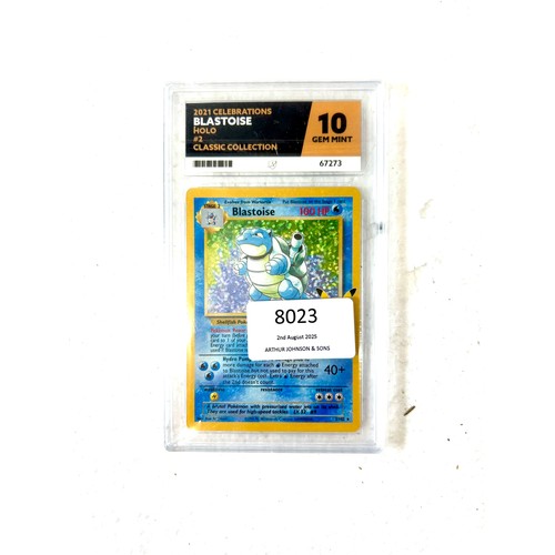 thumbnail image 2 of PSA 10 Gem Mint Blastoise – Celebrations Classic Collection Pokémon Card (2/102, Holo Rare) 2 of 3