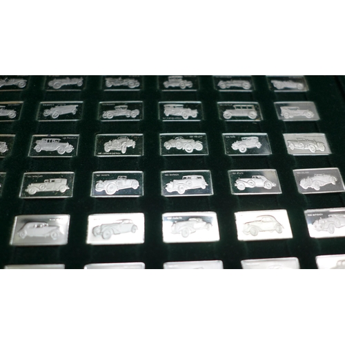 The 100 Greatest Cars Silver Miniature Collection, John Pinches Limited ...
