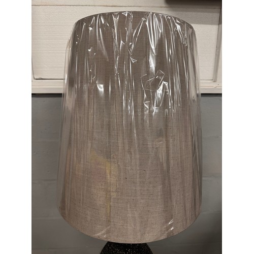 3011 - A floor standing lamp with grey shades