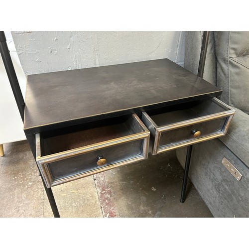 3038 - An Industrial style Orwell console unit with mirror (H181cm x W71cm) (VRN3059)