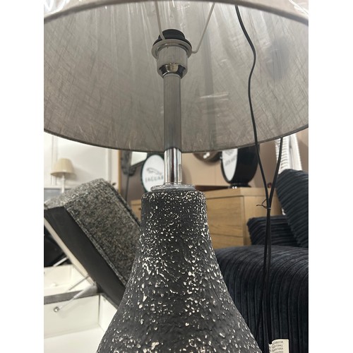 3048 - A floor standing lamp with grey shades