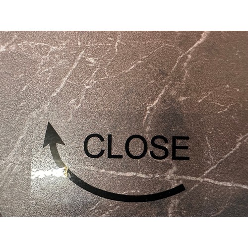 3115 - A Naples twist top printed glass extending dining table and four Hampton pewter upholstered dining c... 