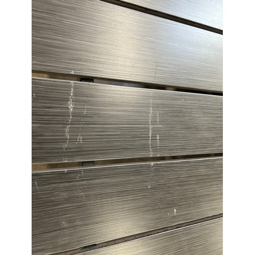 3144 - An Agio alki metal garden dining table, marked (4235-4) *This lot is subject to VAT