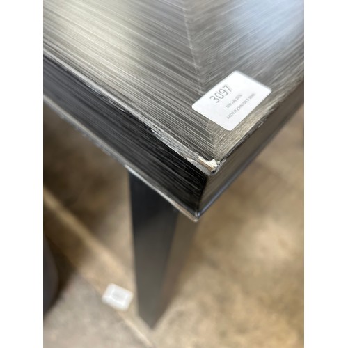 3144 - An Agio alki metal garden dining table, marked (4235-4) *This lot is subject to VAT