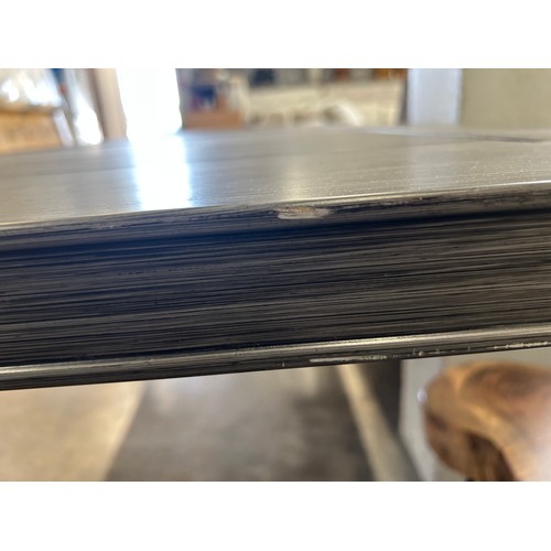 3144 - An Agio alki metal garden dining table, marked (4235-4) *This lot is subject to VAT