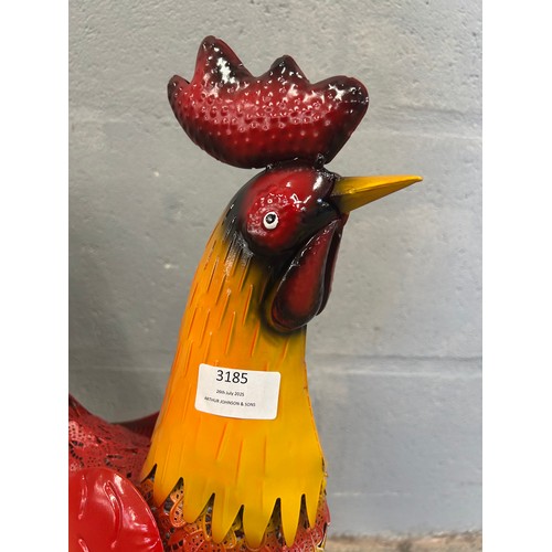 3147 - A metal cockerel decoration