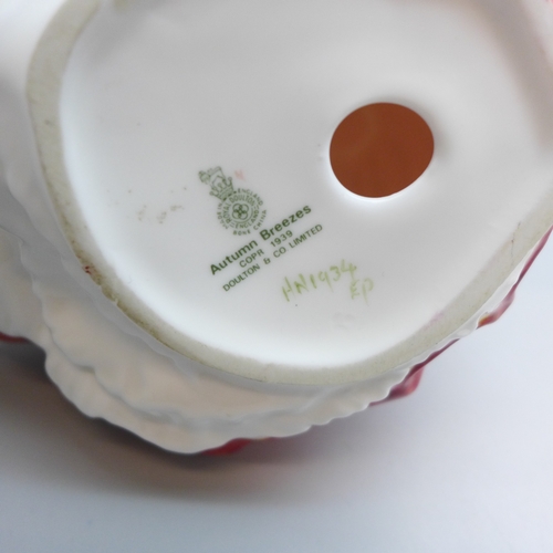 2003 - Four Royal Doulton figures, My Love, Charlotte, Strolling and Autumn Breezes *Not for Posting and Pa... 