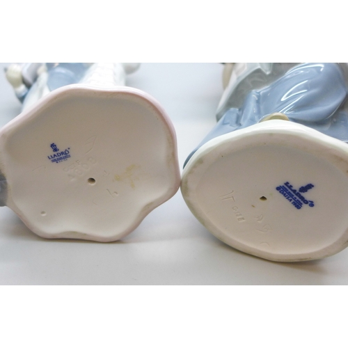 2011 - Two Lladro figures, wedding day bride and groom, 19.5cm, and 5123 My Precious Bundle