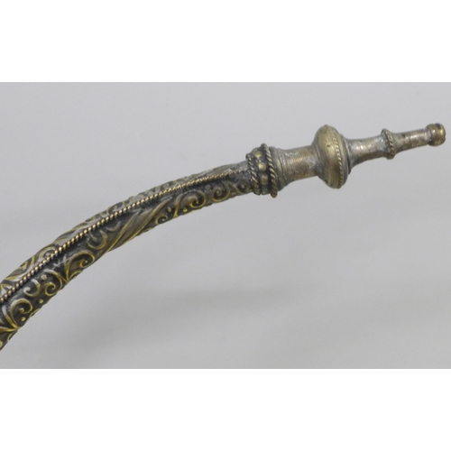 2014 - A Moroccan candle holder in the form of a pipe, 43cm