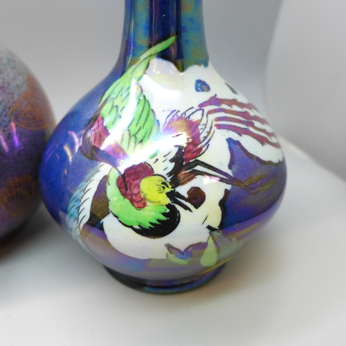 2027 - Collection of Carlton Ware lustre pottery to include 1920s Armand Lustre Ware bowl and vase both wit... 