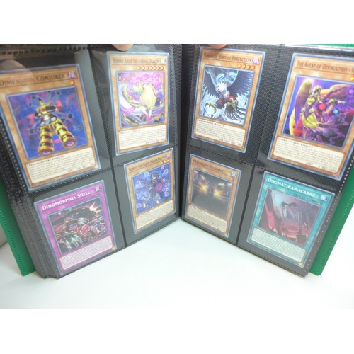 2040 - A folder of Yu-Gi-Oh cards including over 80 Holographic and 1st editions, 160 cards in total