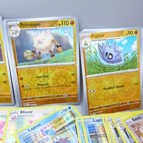 2041 - A collection of 330 Holographic Pokémon cards including Rares and Reverse Holos