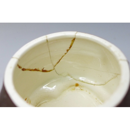 2046 - A Beswick cat figure, a pair of Wade small fish dishes, Wade dog, other Whimsies and West Germany Go... 