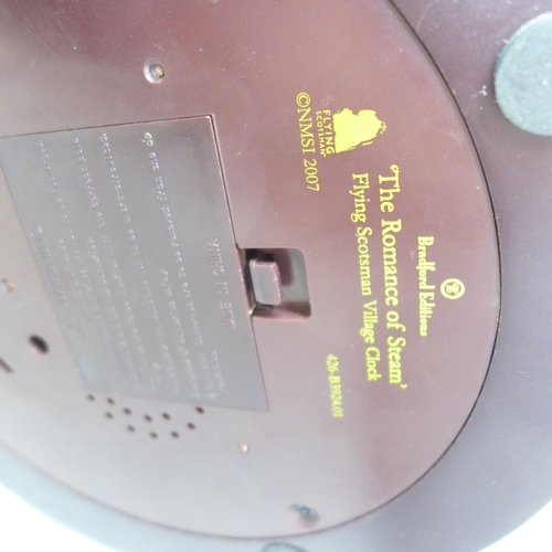 2048 - A Bradford Exchange novelty railway diorama, The Romance of Steam, Flying Scotsman with glass dome *... 