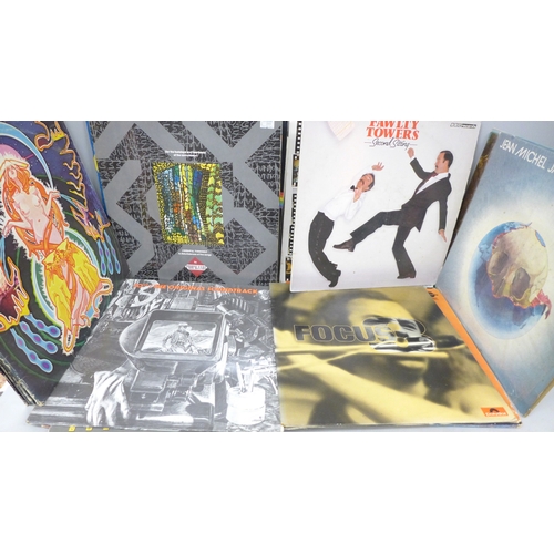 2054 - A collection of LP records, Pink Floyd, Mike Oldfield, Led Zeppelin III, Earth, Wind & Fire, ELO, et... 