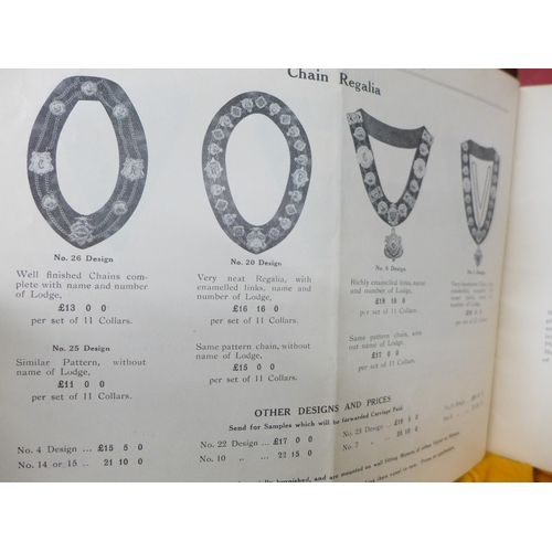 2058 - A collection of Royal Antediluvian Order of Buffaloes (RAOB) items to include sash, medals, arm cuff... 