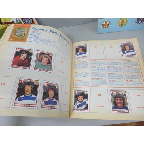 2059 - English football collectors sticker albums and stickers, Panini Football 1978, 1979, 1981 and 1982 e... 
