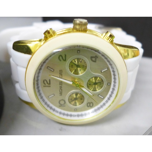 2060 - A collection of fashion wristwatches including Baby-G, Rotary, DKNY, Claude Valentini, etc.