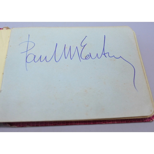 2112 - The Beatles; an autograph album with signatures of John Lennon, Paul McCartney, George Harrison, and... 