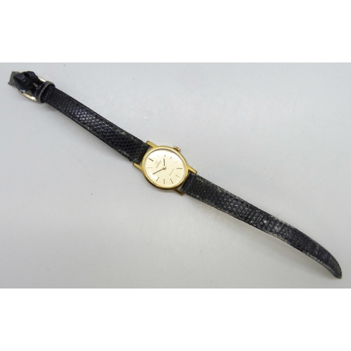 7291 - A lady's Omega Genève gold plated wristwatch, 22mm including crown