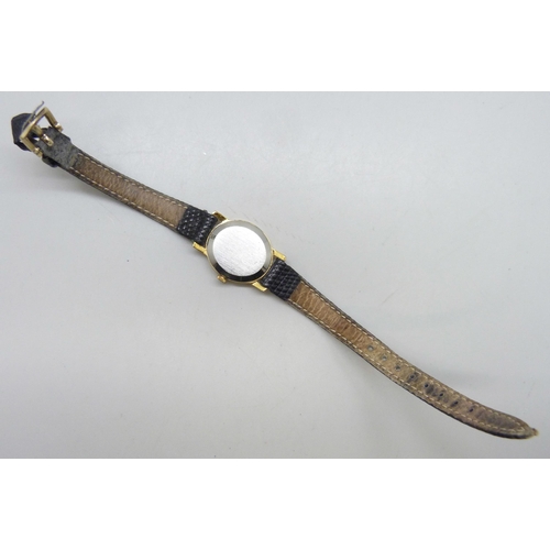 7291 - A lady's Omega Genève gold plated wristwatch, 22mm including crown