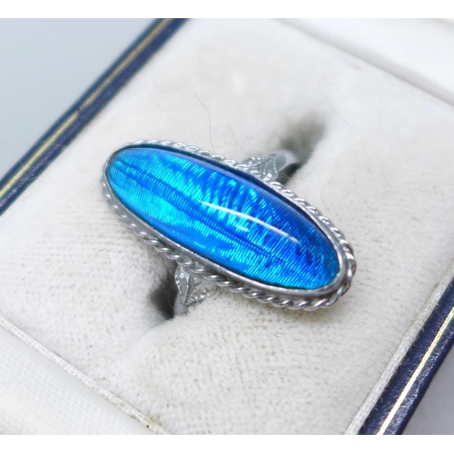 7248 - A 1970s Yve Speight designer necklace and bracelet, together with costume butterfly wing style jewel... 