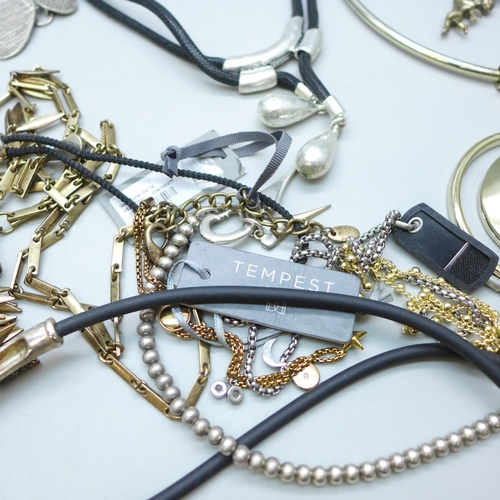 7257 - A collection of branded jewellery including, Ben De-Lisi, Pilgrim, Tempest, etc.