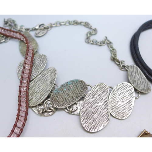 7257 - A collection of branded jewellery including, Ben De-Lisi, Pilgrim, Tempest, etc.