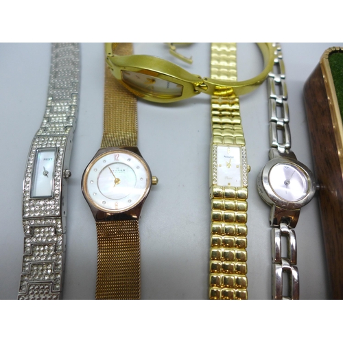 7275 - A lady's Citizen Eco-Drive wristwatch, Skagen, Accurist, etc.