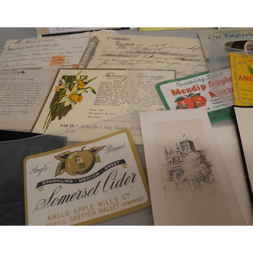 2099 - A collection of paper ephemera from the mid 1800s onwards