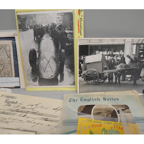 2099 - A collection of paper ephemera from the mid 1800s onwards