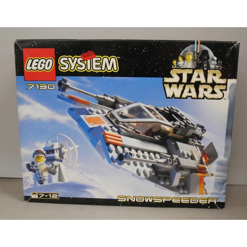 2121 - A collection of five first edition Star Wars Lego sets - 7127 open box unbuilt Imperial ATST, 7128 S... 