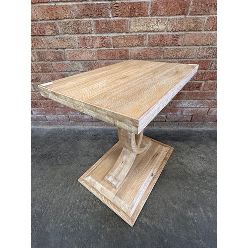 3154 - An Elena rustic pine lamp table